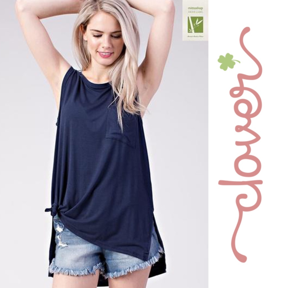 Sleeveless Pocket Top